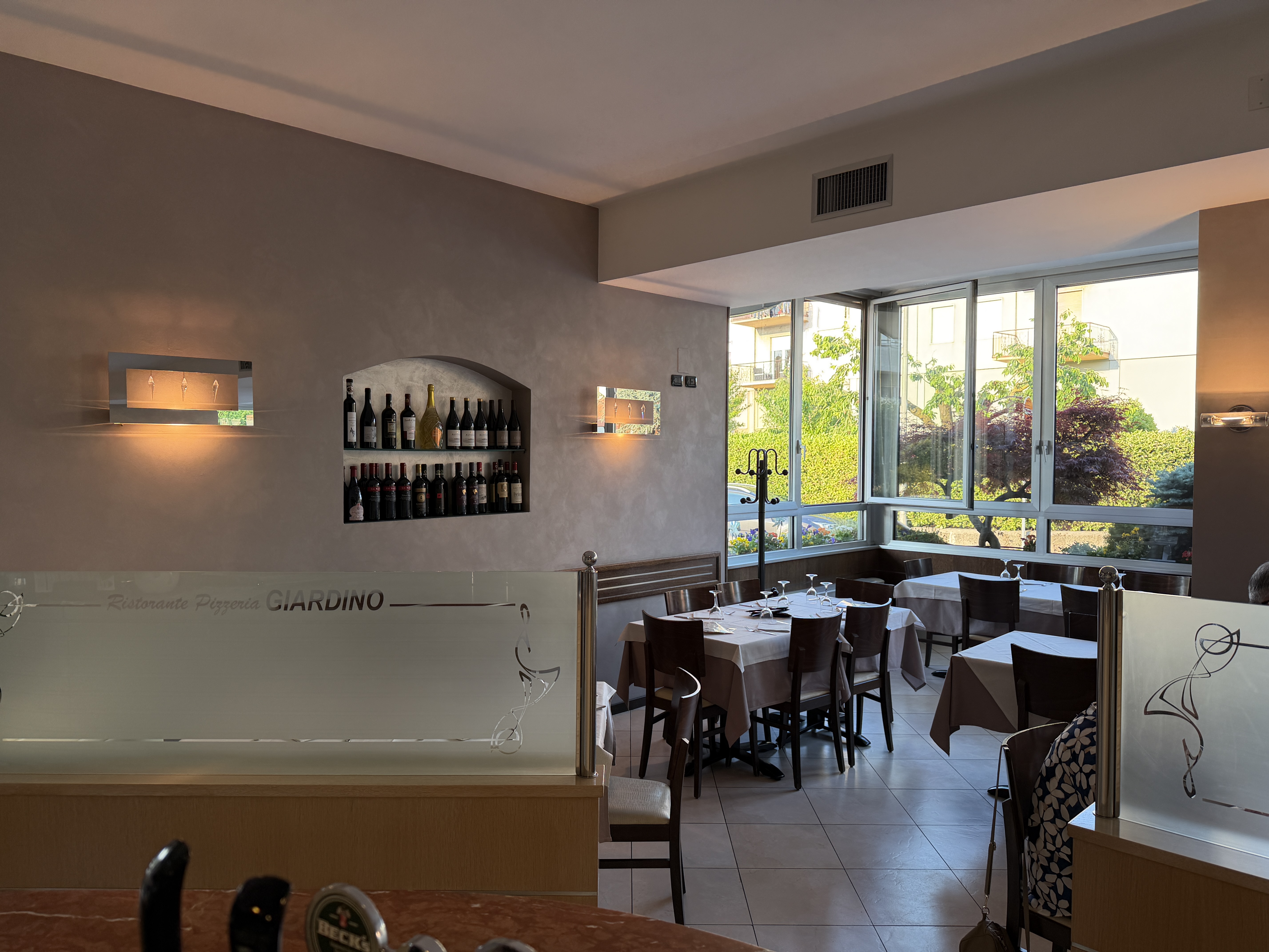 La sala del Ristorante Pizzeria Giardino